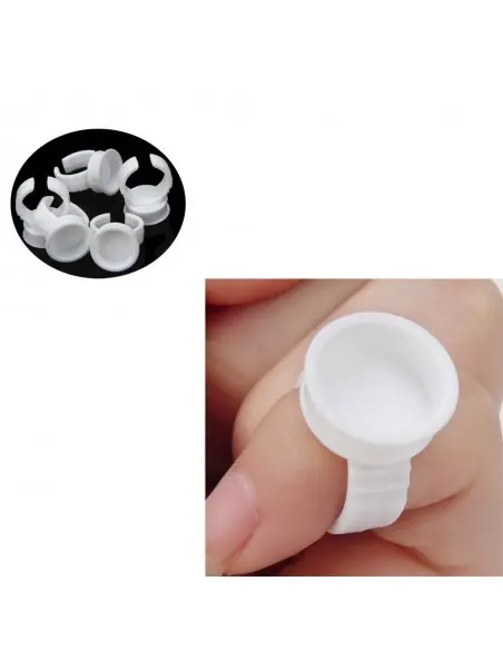 Anillos para Goma de Pigmentos – Anillos Desechables para Uñas y Pigmentos