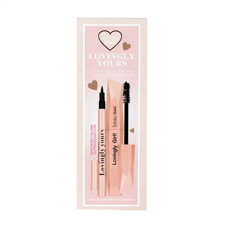 BEAU VISAGE Lovingly Yours Star Lashes y Eyeliner – Pestañas Postizas con Delineador Adhesivo