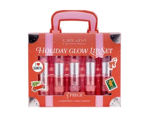 CELAVI HOLIDAY GLOW LIP SET 5 PCS