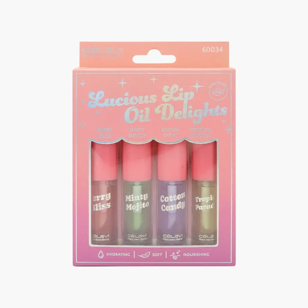 CELAVI Lucious Lip Oil Deligths 4pcs