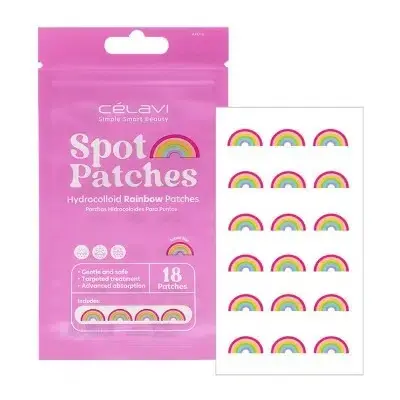 CELAVI SPOT PATCHES RAINBOW 18 PCS