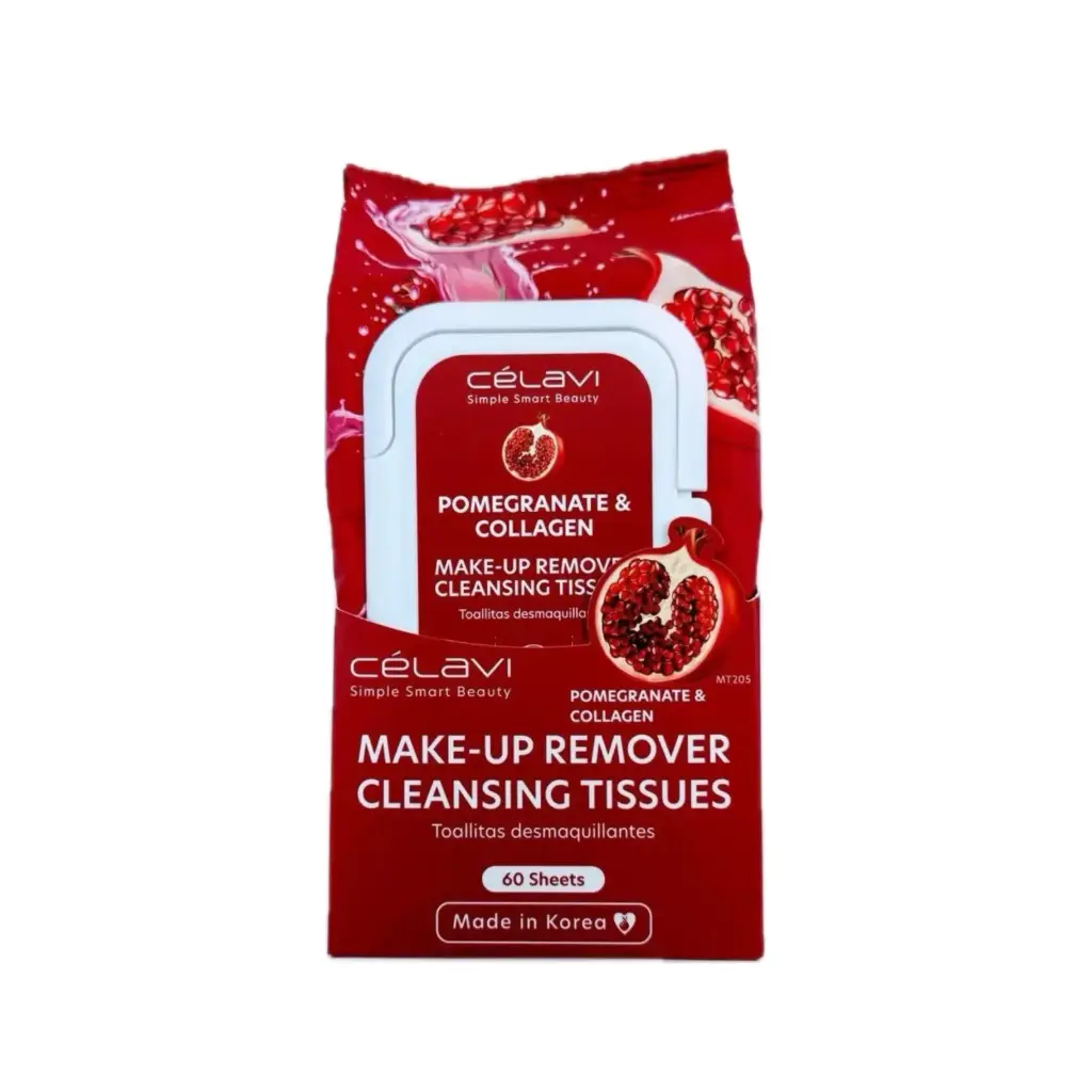 CELAVI TOALLITAS DESMAQUILLANTES POMEGRANATE & COLLAGEN 60 SHEETS
