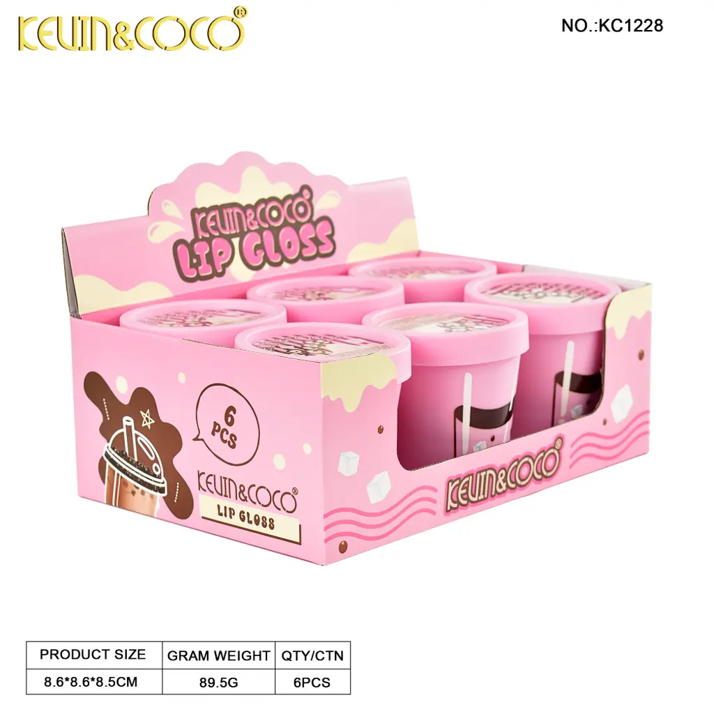 KEVIN & COCO LIP GLOSS COCO BEAR 6 PCS
