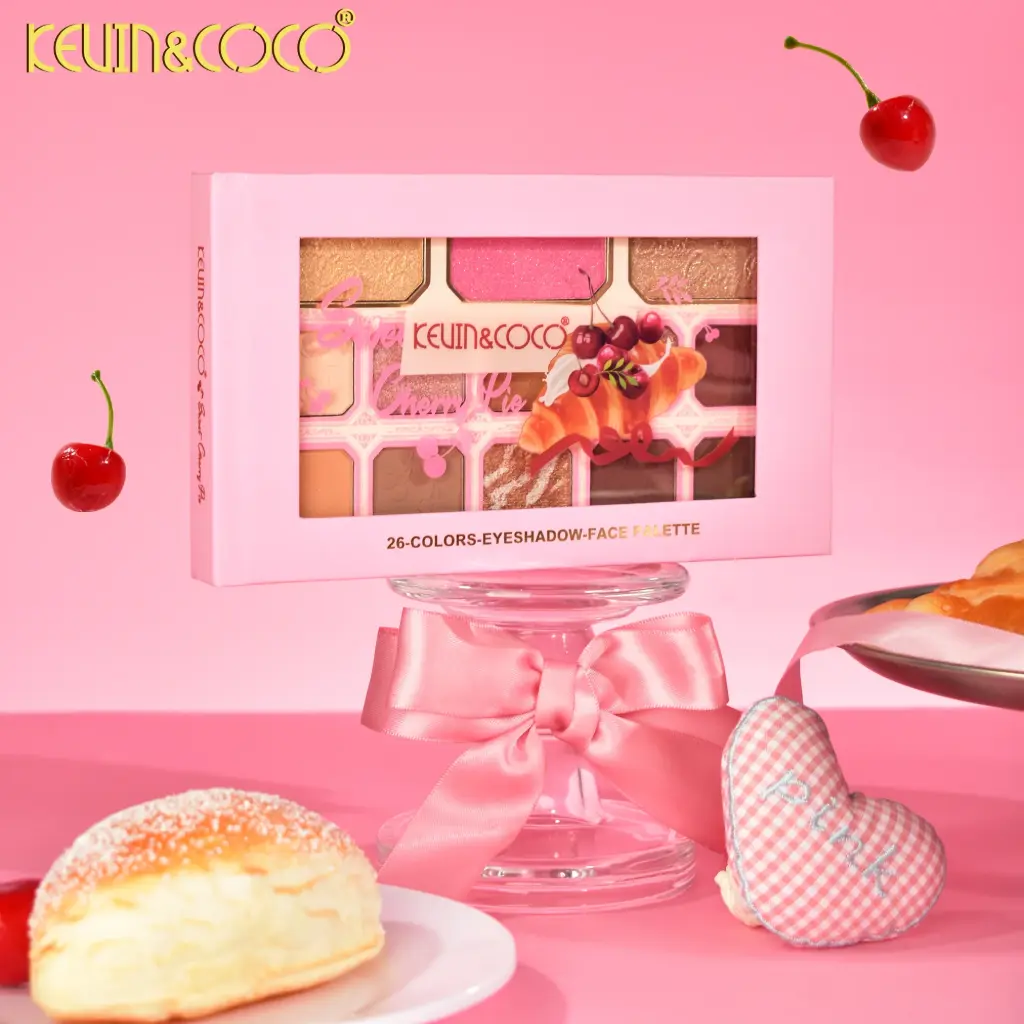 KEVIN & COCO SWEET CHERRY PIE 26 COLORS-EYESHADOW-FACE PALETTE