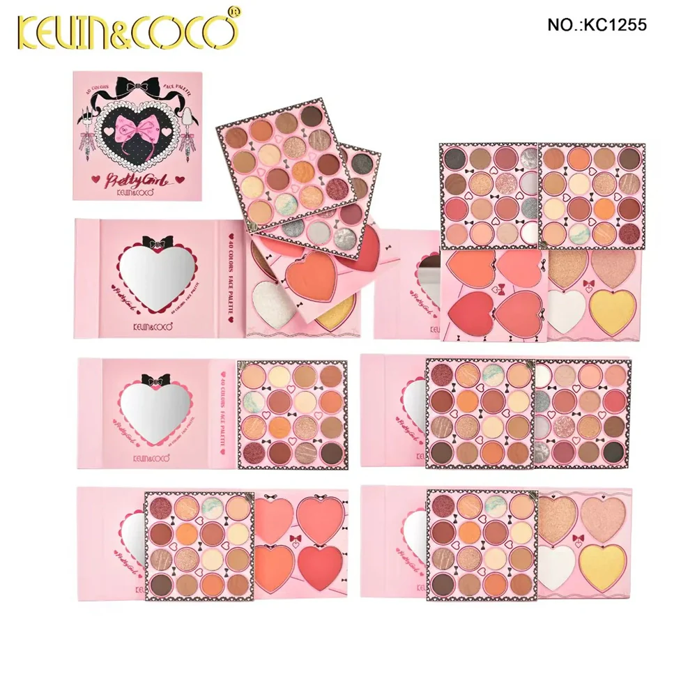 KEVIN Y COCO PRETTY GIRL 40 COLORS FACE PALETTE