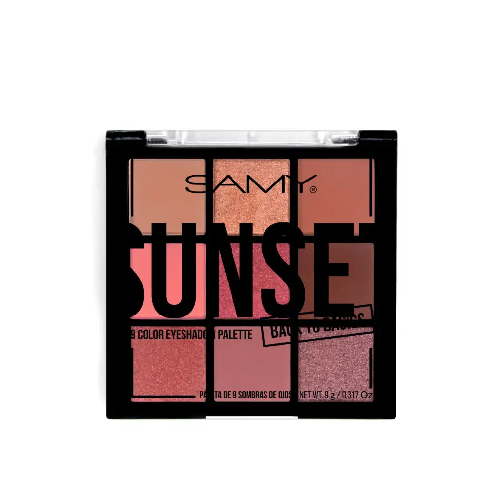 PALETA X 9 SOMBRAS DE OJOS SAMY # 16. SUNSET