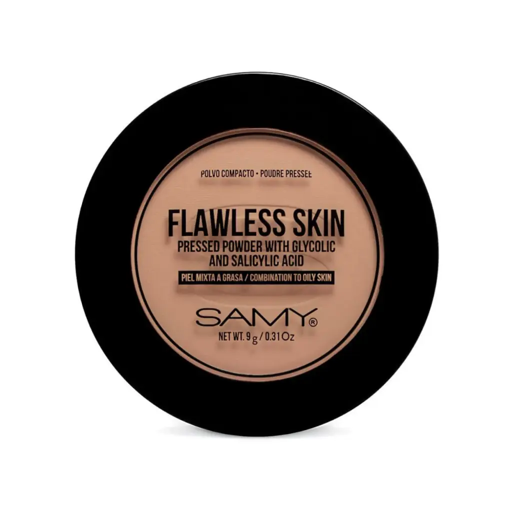 POLVO COMPACTO PIEL MIXTA A GRASA SAMY # 04. MEDIUM TAN