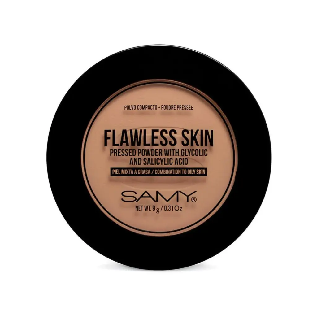 POLVO COMPACTO PIEL MIXTA A GRASA SAMY # 07. DEEP TAN
