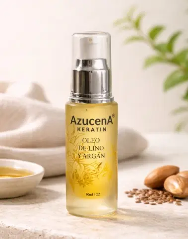 AZUCENA Gotas de Brillo Oleo de Lino y Argan 30 ml