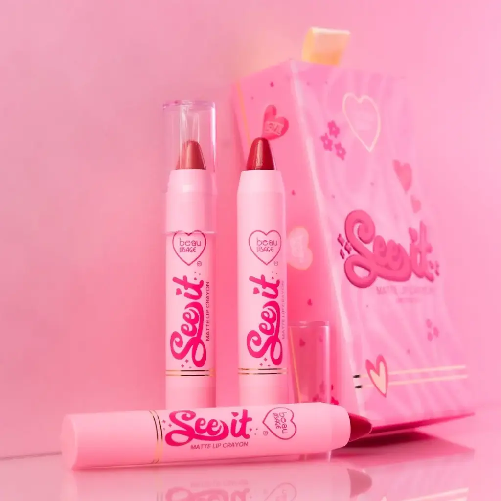 BEAU VISAGE See It Matte Lip Crayon Lipstick Set