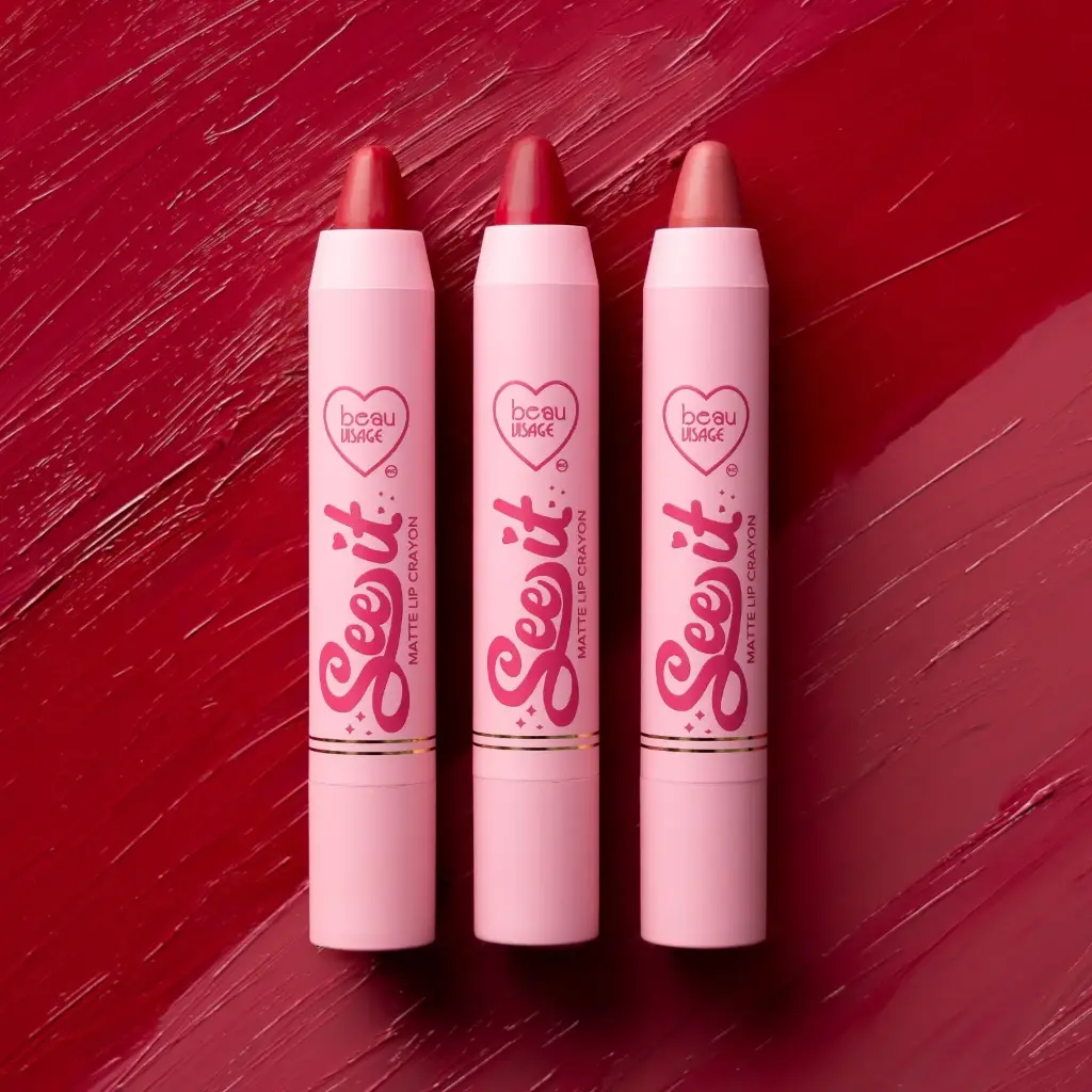 BEAU VISAGE SEE IT Matte Lip Crayon Lipstick Set