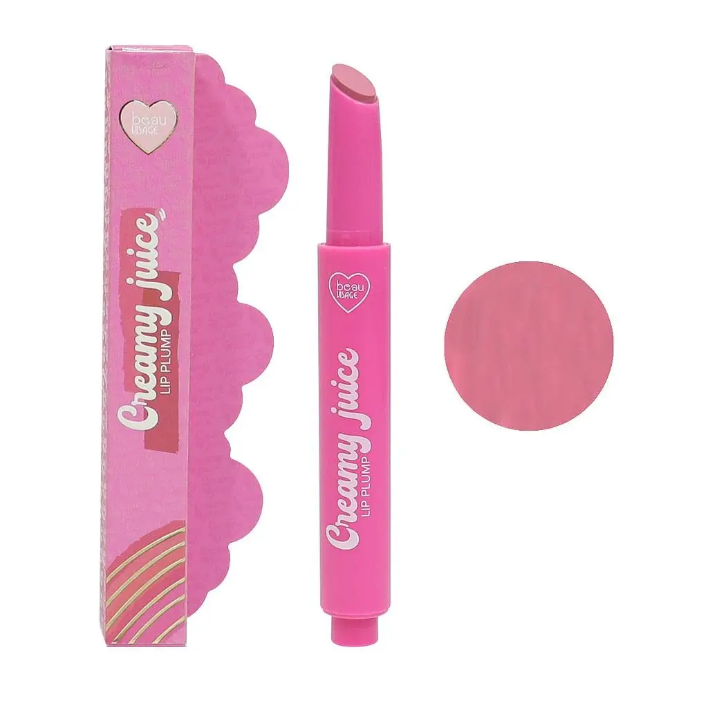 BEAU VISAGE Creamy Juice Lip Plump 02 Chateau Rose – Brillo Labial Voluminizador e Hidratante