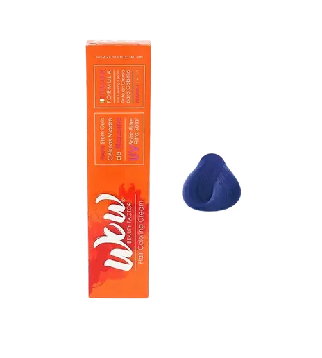 WOW Tinte en Crema para Cabello Trendy Colors Azul Metálico