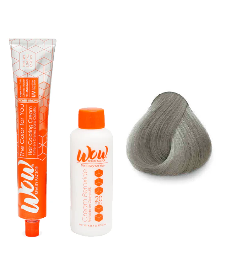 WOW Tinte en Crema para Cabello con Peróxido en Crema 9.9 Rubio Platino