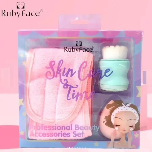 RUBY FACE Skin Care Time Profesional Beauty Accessories Set 3PCS