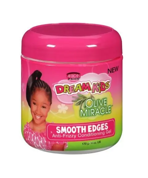 African Pride Dream Kids Olive Miracle Smooth Edges 170g – Gel para Control de Bordes con Aceite de Oliva