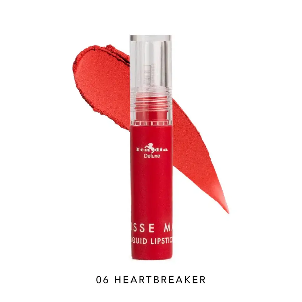 Italia Deluxe Mousse Matte Liquid Lipstick 06 Heartbreaker