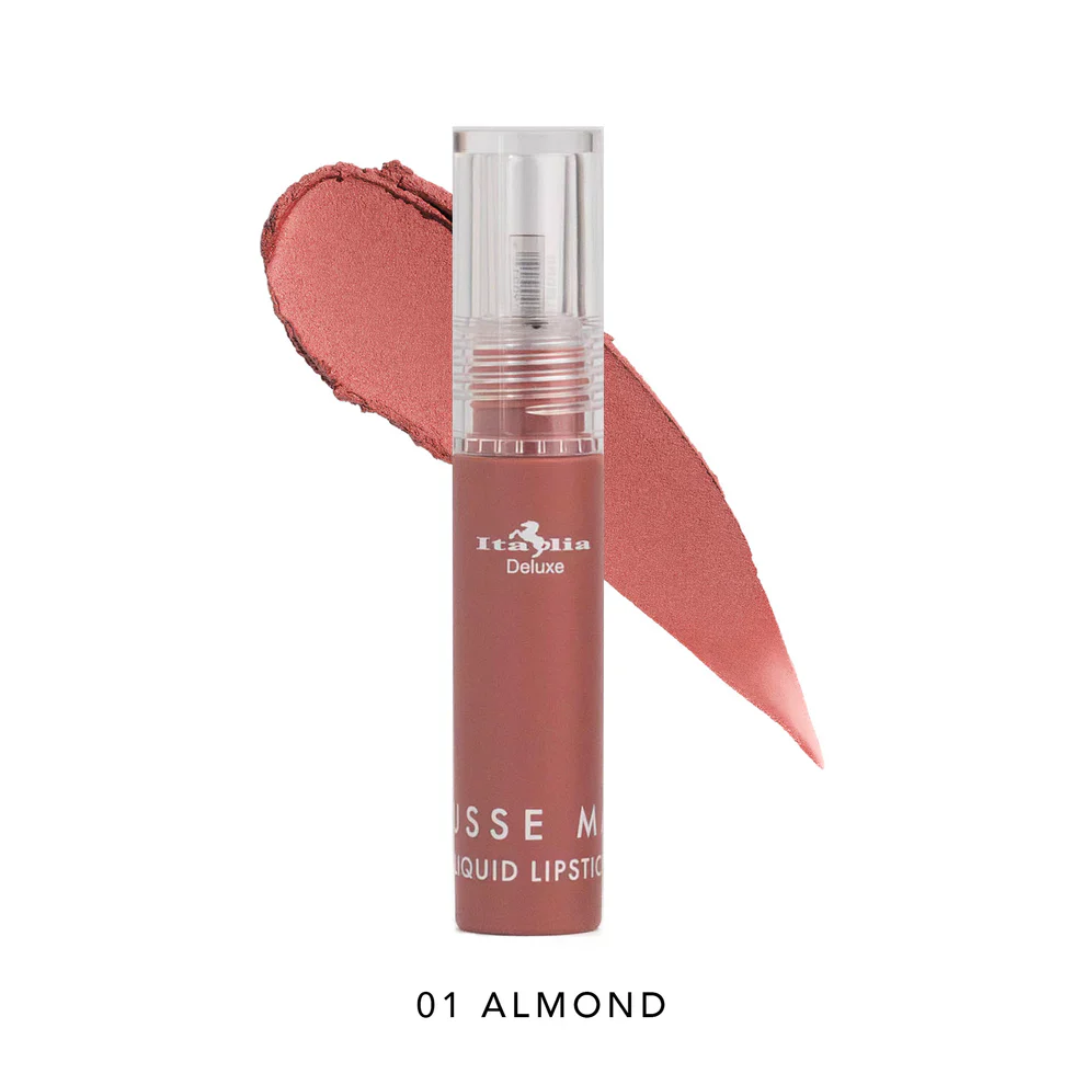 Italia Deluxe Mousse Matte Liquid Lipstick 01 Almond