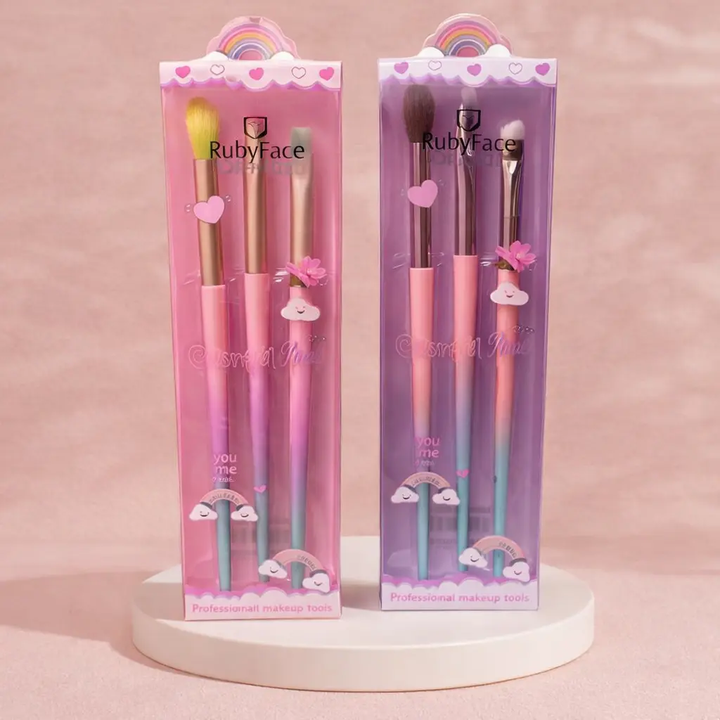 Ruby Face Colorful you 3pcs eyeshadow brush set