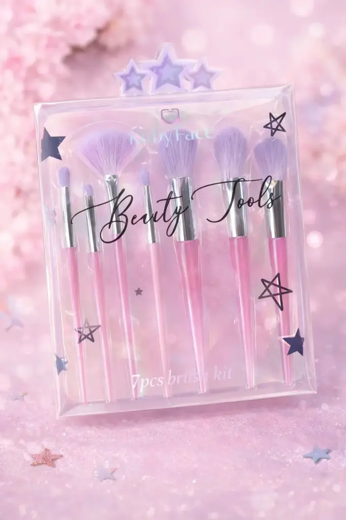 RUBY FACE BEAUTY TOOLS 7 PCS BRUSH SET