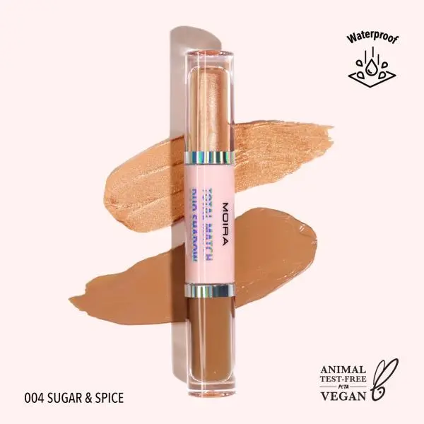 MOIRA Total Match Duo Shadow (004, Sugar & Spice)