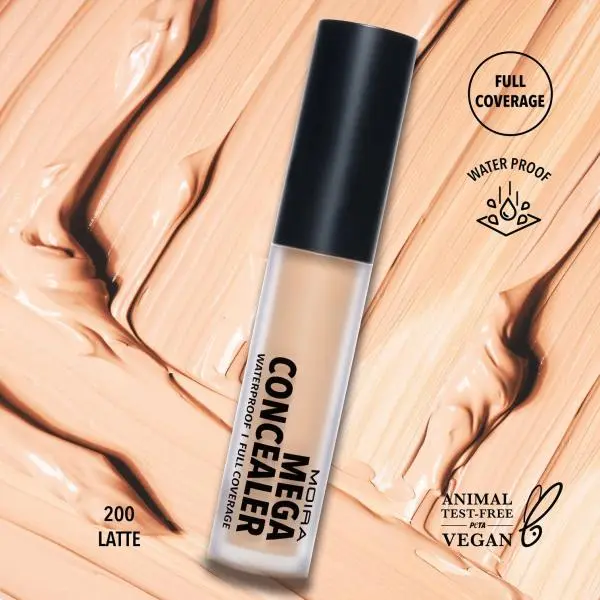 MOIRA Mega Waterproof Concealer ( #200 Latte )