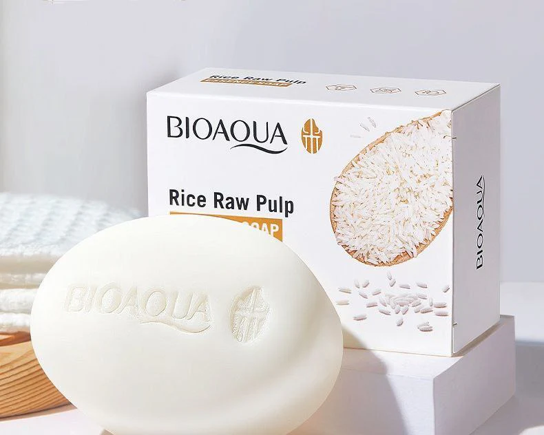 Jabón de Leche de Arroz con Malla Bioaqua