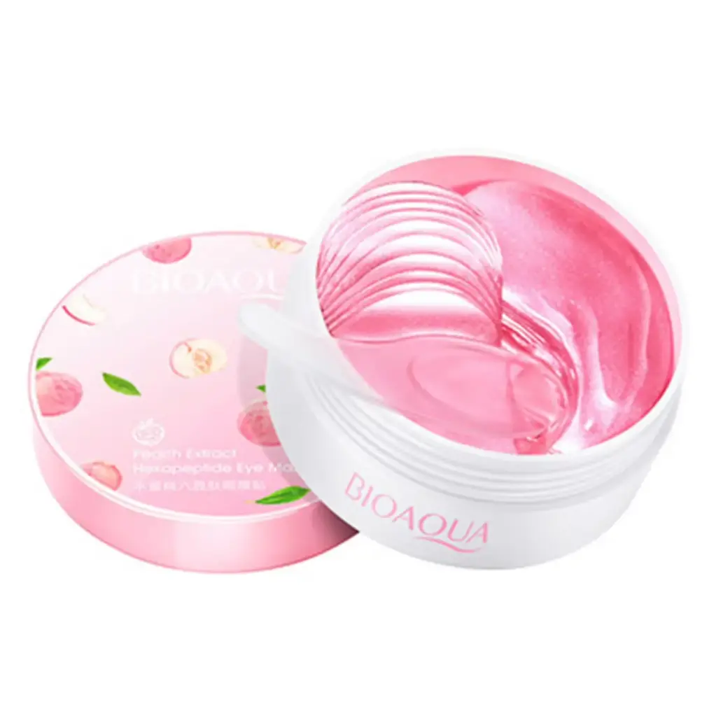 BIOAQUA Peach Hexapeptide Eye Mask (New) 80g (60 patches/30 pairs)