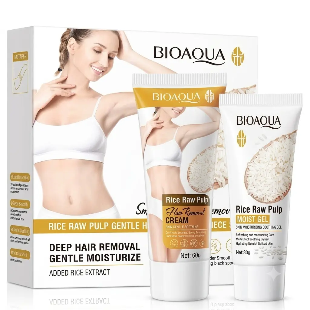 BIOAQUA Rice Pulp Gentle Hair Removal Care 2-piece Set