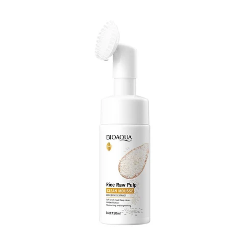 BIOAQUA RICE RAW PULP CLEAN MOUSSE 120 ML