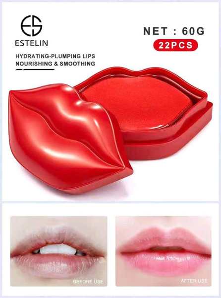 ESTELIN FASCINATING RED HYDROGEL LIP MASK 60G (22PCS)
