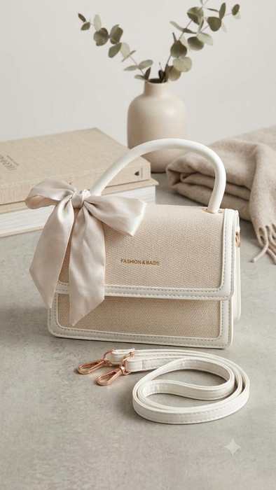 SOFIA ZUL BOLSO PEQUEÑO CON LAZO DECORATIVO   