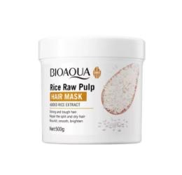 BIOAQUA RICE RAW PULP HAIR MASK 500G
