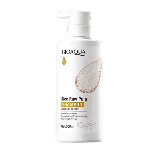 BIOAQUA RICE RAW PULP SHAMPOO 500ML