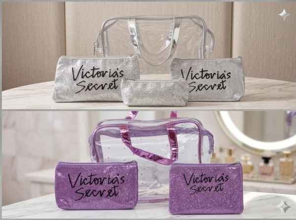 Victoria Secret/Cosmetiquera escarchada