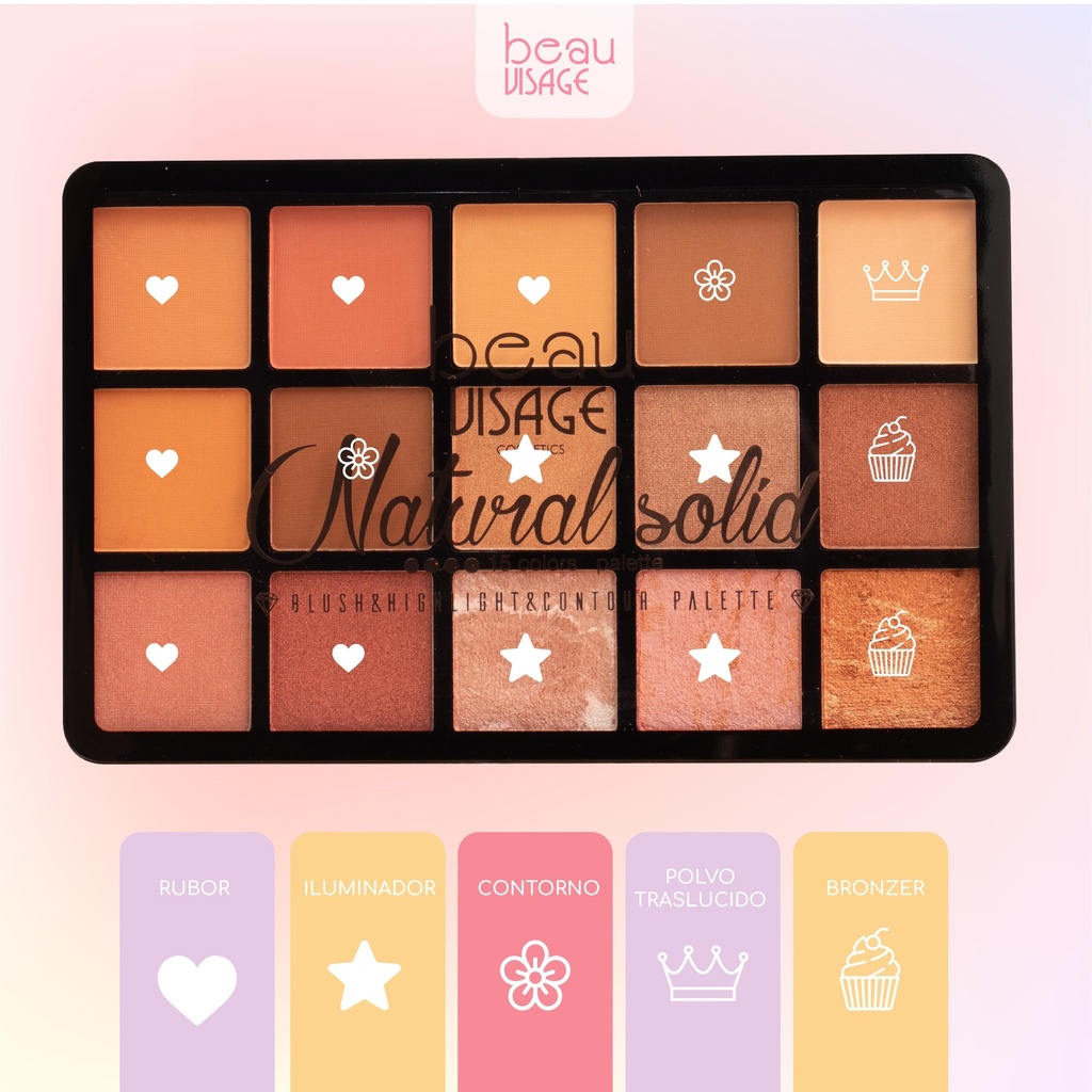 Beau Visage Natural Solid Palette
