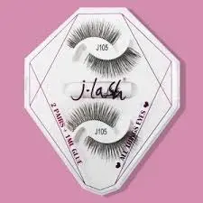 [850022112379] Pestañas Postizas 2 Pares con Pegamento J105 – Set de Pestañas para Maquillaje de Ojos