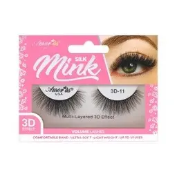 [681441561970] Amor Us 3D Silk Mink Lashes #11 – Pestañas Postizas Volumen Natural