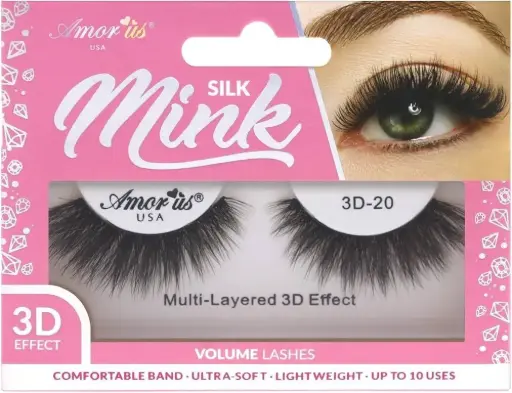 [681441562212] Amor Us 3D SILK MINK LASHES #20