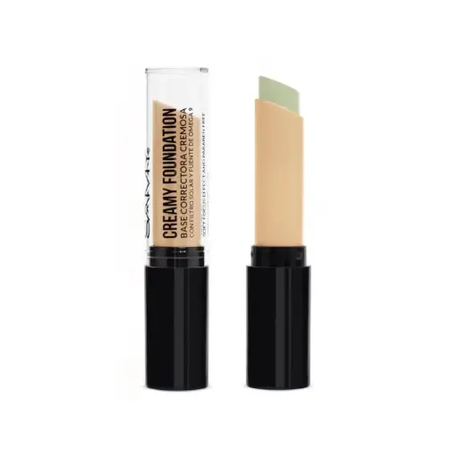 [7703378456853] BASE CORRECTORA CREMOSA EN BARRA SAMY # 04. VERDE - GREEN