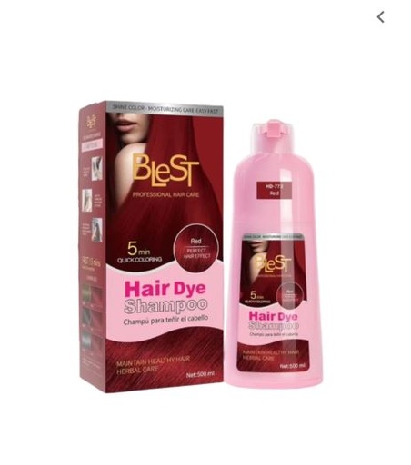 [742383189551] BLEST Hair Dye Shampoo RED