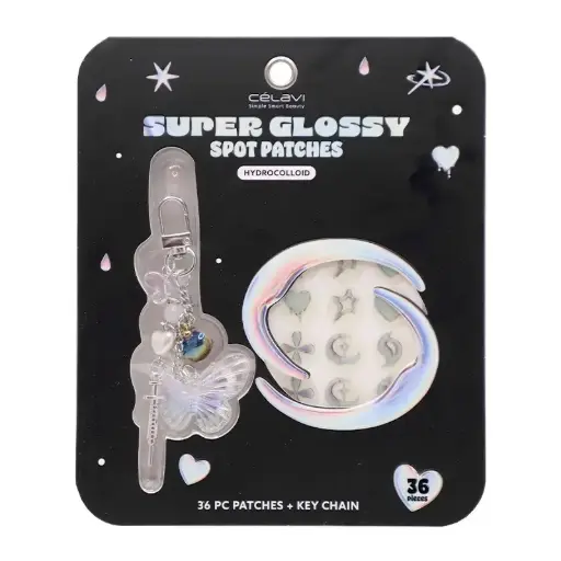 [641018460068] CELASUPER GLOSSY SPOT PATCHES 36 PCS + LLAVERO