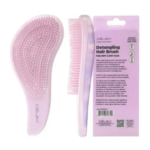 [641018462864] CELAVI DETANGLING HAIR BRUSH CELESTIAL
