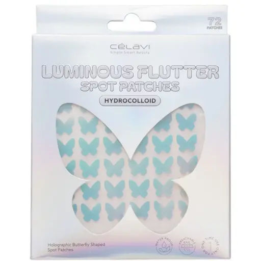 [641018460044] CELAVI LUMINOUS FLUTTER SPOT PATCHES MARIPOSAS 72 PCS