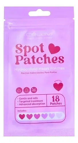 [641018463335] CELAVI SPOT PATCHES HEART 18 PCS