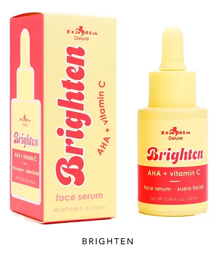[782353400033] ITALIA DELUXE BRIGHTEN FACE SERUM AHA + VITAMIN C 25 ML