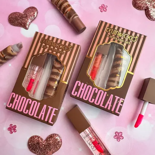 [6976289199503] KEVIN Y COCO LIP GLOSS SET CHOCOLATE