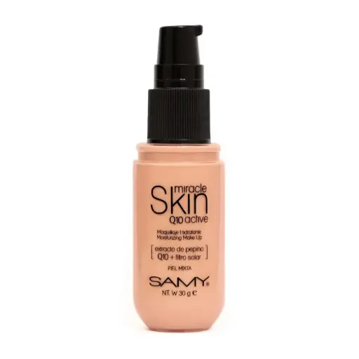 [7703378002241] MAQUILLAJE HIDRATANTE BASE LIQUIDA SAMY # 03. DORADO NEUTRO
