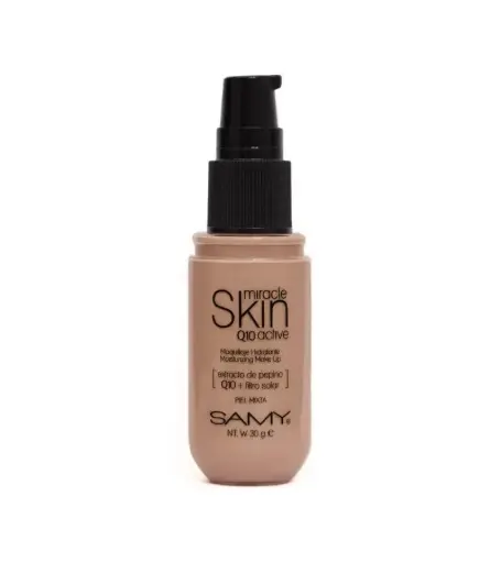 [7703378002258] MAQUILLAJE HIDRATANTE BASE LIQUIDA SAMY # 04. DEEP HONEY - MIEL PROFUNDA