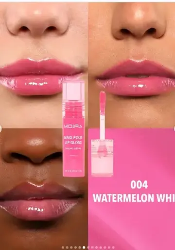 [840222312884] MOIRA MAXI POUT LIP GLOSS 004 WATERMELON WHIRL